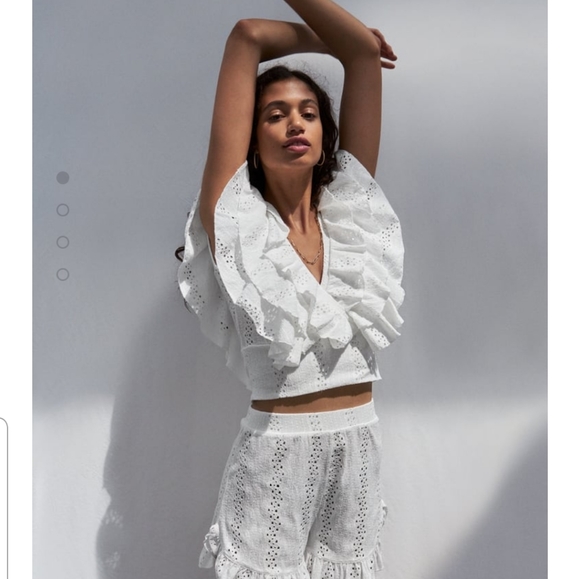ZARA Ruffled Top - Picture 1 of 5